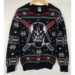 Star Wars Darth Vader Mens Ugly Christmas Sweater Size Small Knit Holiday Top